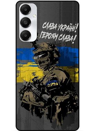 Силіконовий чохол бампер для samsung a16 5g з малюнком зсу україна героям слава