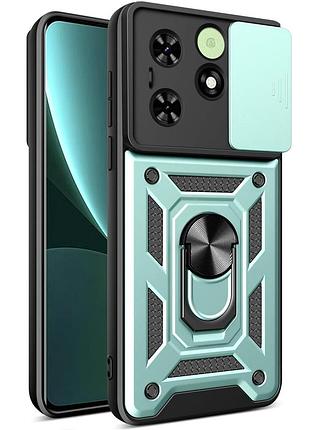Чохол fiji camera defence для infinix smart 8 plus (x6526) бампер із захистом камери та підставкою green