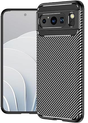 Чехол fiji ultimate carbon для google pixel 8 pro противоударный бампер черный