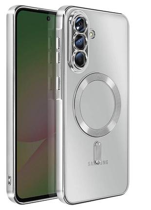 Чехол fiji chrome для samsung galaxy a36 5g (a366) с magsafe и защитой камер silver