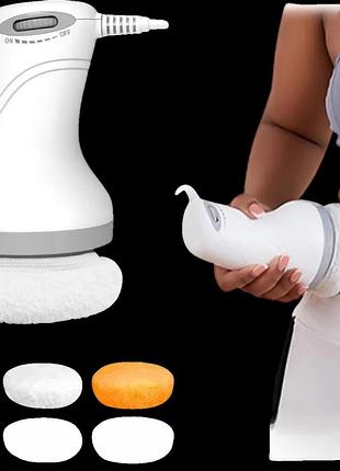 Антицеллюлитный массажер massage cup a черный электрический ручной 3 сменные моющиеся насадки 600–3000 об/мин