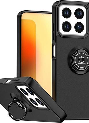 Чохол fiji colorframe для zte blade a55 матовий бампер з кільцем підставкою black