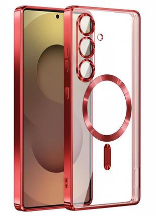 Чохол fiji chrome для samsung galaxy s24 plus (s926) з magsafe та захистом камер red