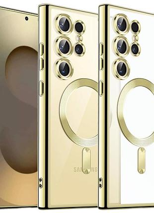 Чехол fiji chrome для samsung galaxy s23 ultra (s918) с magsafe и защитой камер gold