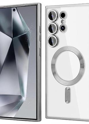 Чохол fiji chrome для samsung galaxy s24 ultra (s928) з magsafe та захистом камер silver