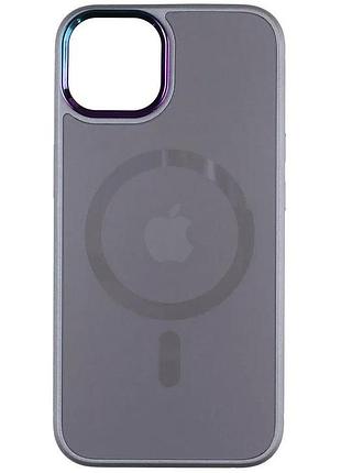 Чехол fiji magsafe ag для apple iphone 13 pro max противоударный бампер серый