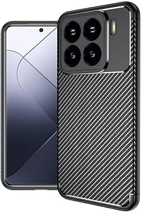 Чехол fiji ultimate carbon для xiaomi 15 противоударный бампер черный