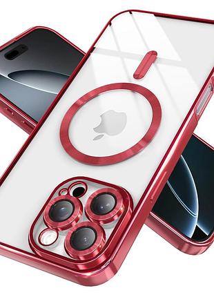 Чохол fiji chrome для apple iphone 16 pro з magsafe та захистом камер red