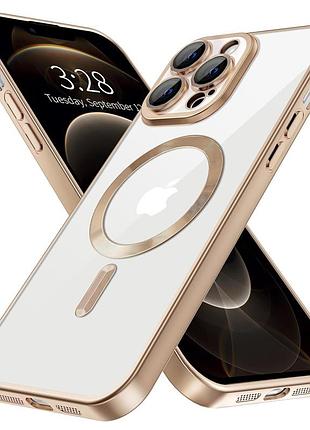 Чехол fiji chrome для apple iphone 15 pro с magsafe и защитой камер матовый natural titanium