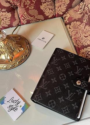 Louis vuitton notebook сірий натуральна шкіра + пильник 884237665