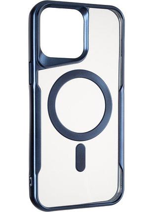 Чохол fiji metallic (magsafe) для apple iphone 16 pro max протиударний бампер deep blue