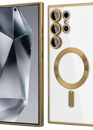 Чохол fiji chrome для samsung galaxy s24 ultra (s928) з magsafe та захистом камер gold
