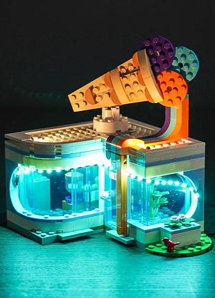 Светодиодный набор совместимый с lego 60363 ice-cream shop многоцветный rgb usb/на батарейках комплект