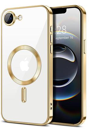 Чехол fiji chrome для apple iphone 17e с magsafe и защитой камер gold
