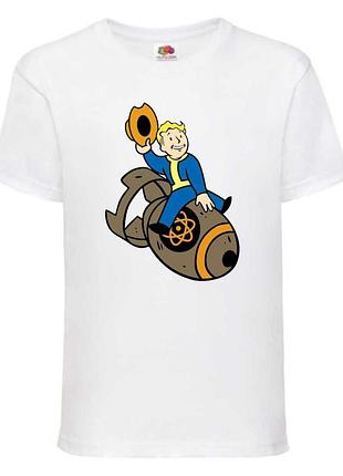 Футболка фоллаут (fallout 005), біла 104-116-128-140-152-164 розміри