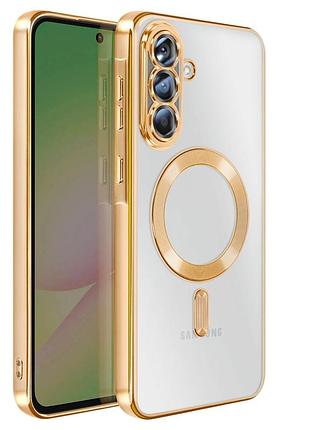 Чехол fiji chrome для samsung galaxy a36 5g (a366) с magsafe и защитой камер gold