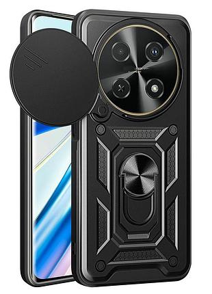 Чохол fiji camera defence для honor x9c бампер із захистом камери та підставкою black