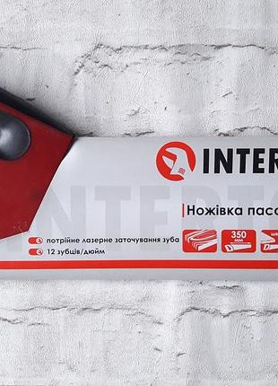 Ножівка пасовочна по деревині 350 мм, 12 зуб.*1" intertool ht-3114