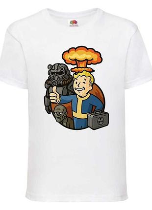 Футболка фоллаут (fallout 0012), біла 104-116-128-140-152-164 розміри