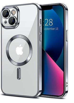 Чехол fiji chrome для apple iphone 15 с magsafe и защитой камер grey