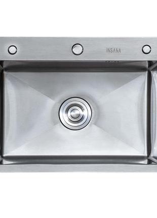 Кухонная мойка leif ib 6050 из нержавеющей стали 60*50*22 satin ( а0059858 )