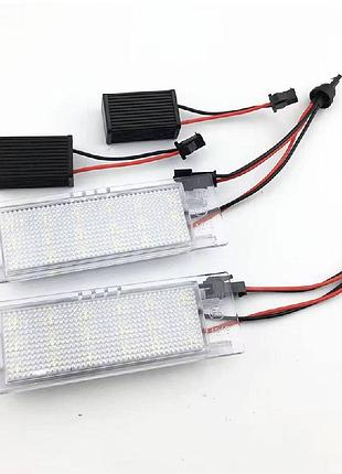 Led подсветка номера opel zafira b, astra h, astra j, insignia, corsa, meriva, vectra (комплект 2-шт)