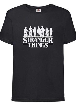 Футболка очень странные дела stranger thing 005 черная, 104-116-128-140-152-164 размер