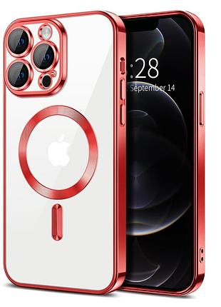 Чехол fiji chrome для apple iphone 15 pro max с magsafe и защитой камер red