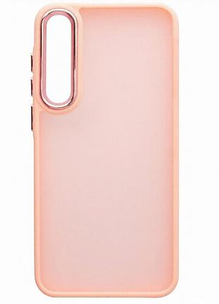 Чехол fiji lens для samsung galaxy a50 2019 (a505) бампер матовый pink