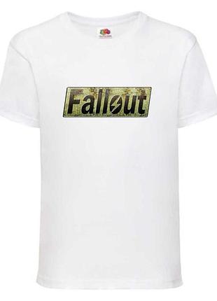Футболка фоллаут (fallout 0030), біла 104-116-128-140-152-164 розміри