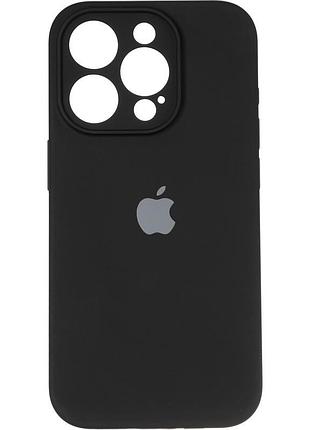 Чехол fiji silicone case full camera для apple iphone 16 pro бампер накладка с защитой камеры black
