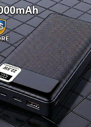 Повербанк 20000 mah с led-дисплеем и быстрой зарядкой ym684 (черный)