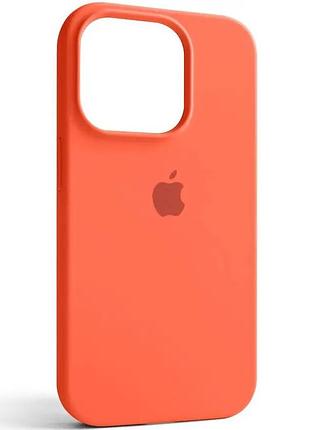 Чехол fiji silicone case для apple iphone 13 pro бампер накладка soft touch с микрофиброй apricot