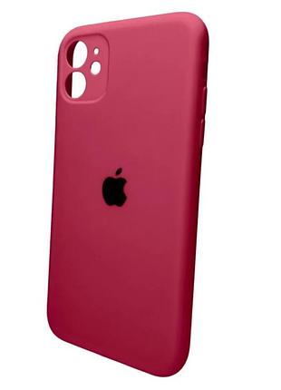 Чохол fiji silicone case full camera для apple iphone 11 бампер накладка із захистом камери rose red