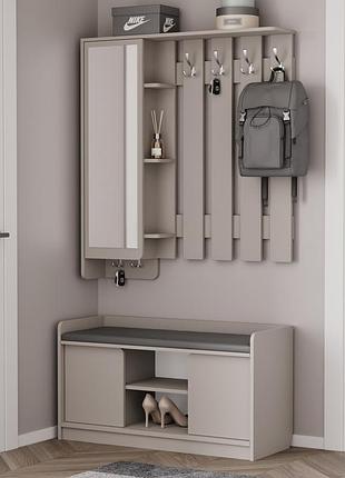 Прихожая пр-3 кашемир 100х110х20см. 100х55х40см.