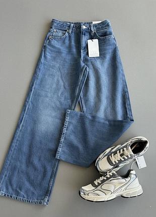 Джинси wide leg zara для дівчинки 156, джинсы вайд леги zara для девочки 11-12 лет