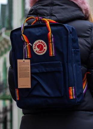 Fjallraven kanken синий водонепроницаемый рюкзак 🆕бирка и флаг швеции🆕 канкен рюкзак2 фото