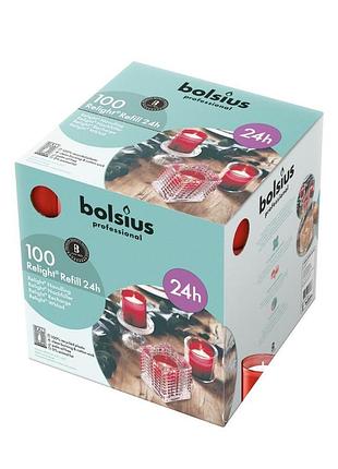 Свічка relight refills plus bolsius red 100 шт