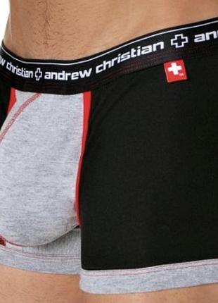 Andrew christian l чоловічі труси боксери у смужку
