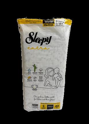 Подгузники детские sleepy extra junior 5 (11-18 кг) 40 шт