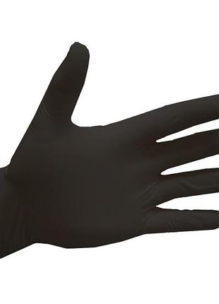 Одноразові нітрилові рукавиці easycare black - 50 пар/уп, m