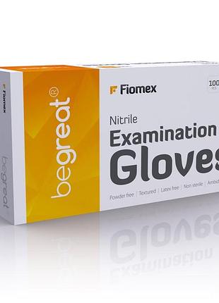 Одноразові нітрилові рукавиці, сині fiomex, premium - 50 пар/уп, s