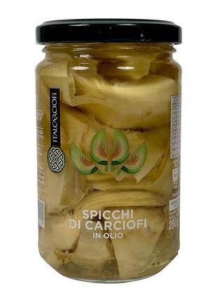 Артишоки italcarciofi четвертинки в масле spicchi di carciofi in olio, 280 г