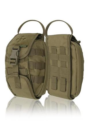 Тактична аптечка підсумок койот molle на пояс швидкого скидання військова кордура поясна універсальна на жилет армійський