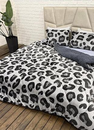 Одеяло покрывало плюшевое двухстороннее теплое 200 на 220 см colorful home