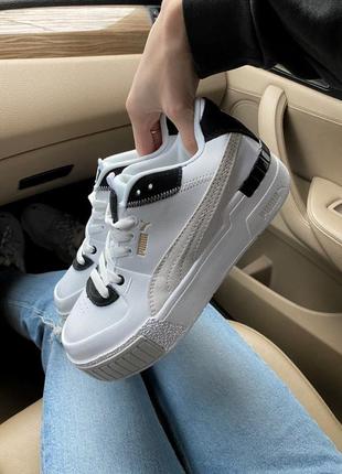 Puma cali sport mix white decidida, кроссовки пума женские4 фото