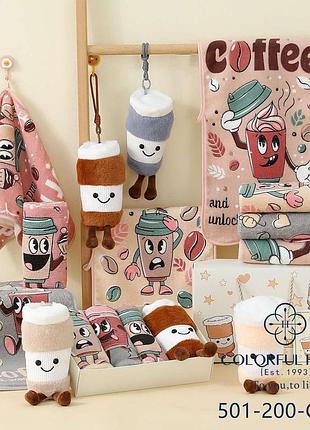Набор кухонных полотенец colorfui home 3 штуки 25 на 25 см c игрушкой