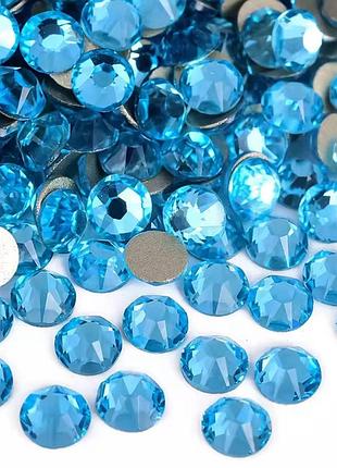 Камені xirius crystals, колір aquamarine ss16 (3,8-4,0 мм), опт~ 1440 шт.
