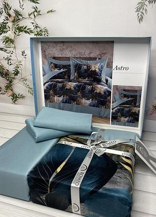 Постільна білизна romeo home digital satin євро розмір 200 на 220 см astro