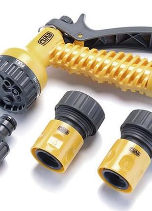 Набор для полива сила 1 пистолет x 1 адаптер 1/2" x 3/4" x 2 коннектора 3/4" (4шт)